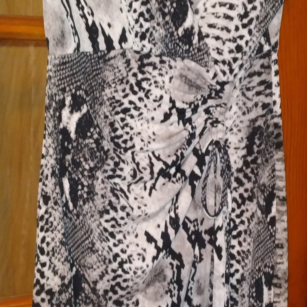 Alligator Print Sleeveless Dress